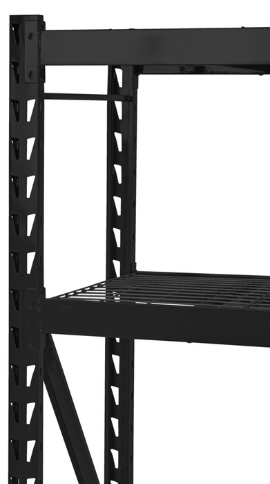 Stålreol 4 hyller svart 196 x 183 x 61 cm - Probuilder